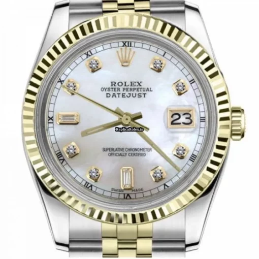 Terrific Replica Rolex Lady-datejust 68274 Automatic Movement 31mm Gold/steel Case Womens Watch - Image 2