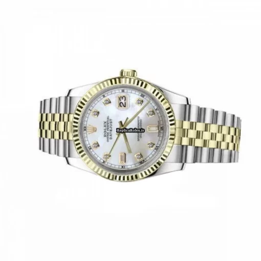 Terrific Replica Rolex Lady-datejust 68274 Automatic Movement 31mm Gold/steel Case Womens Watch - Image 3