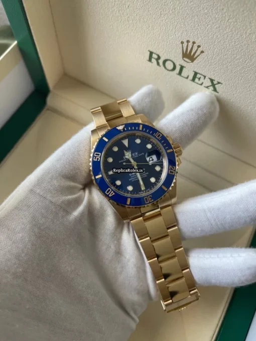 Cool Replica Rolex Submariner 126618lb Caliber 3235 Automatic Movement 41mm Yellow Gold Case Mens/unisex Watch - Image 9