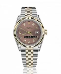 Special Replica Rolex Lady-datejust 68274 Automatic Movement 31mm Gold/steel Case Womens Watch
