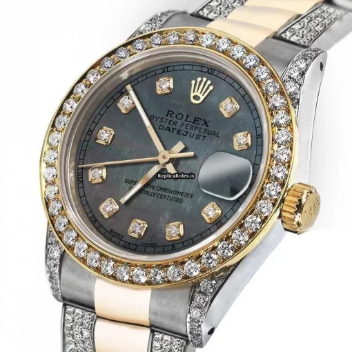 Terrific Replica Rolex Datejust 16013 Automatic Movement 36mm Gold/steel Case Mens/unisex Watch - Image 2