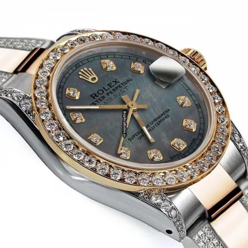 Terrific Replica Rolex Datejust 16013 Automatic Movement 36mm Gold/steel Case Mens/unisex Watch - Image 3