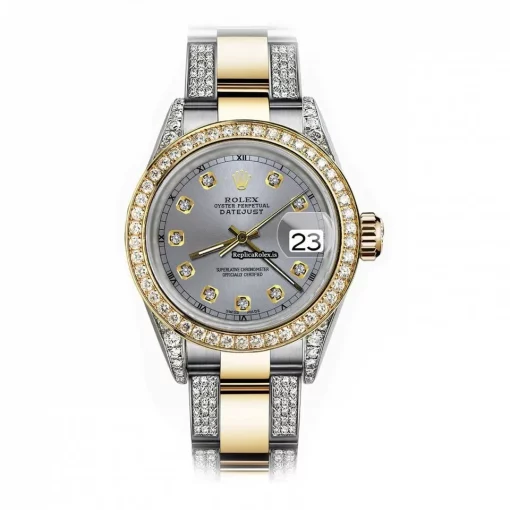 Top Fake Rolex Datejust 16013 Automatic Movement 36mm Gold/steel Case Mens/unisex Watch