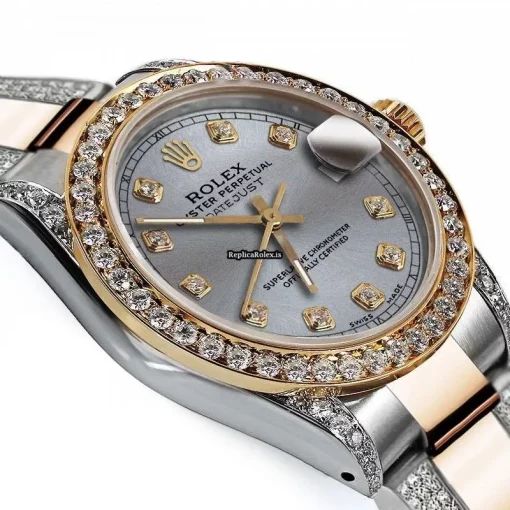 Top Fake Rolex Datejust 16013 Automatic Movement 36mm Gold/steel Case Mens/unisex Watch - Image 3