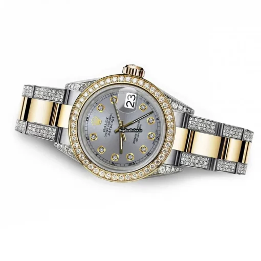 Top Fake Rolex Datejust 16013 Automatic Movement 36mm Gold/steel Case Mens/unisex Watch - Image 4