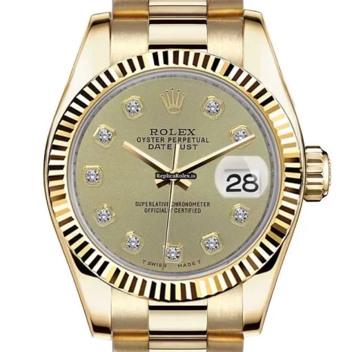 Incredible Clone Rolex Datejust 68278 Automatic Movement Womens Watch