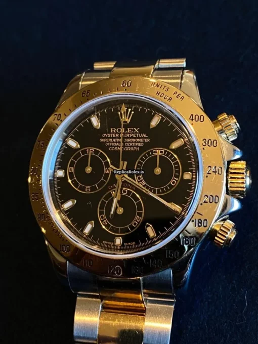 Wonderful Replica Rolex Daytona 116523 Caliber 4130 Automatic Movement 40mm Gold/steel Case Mens/unisex Watch - Image 2