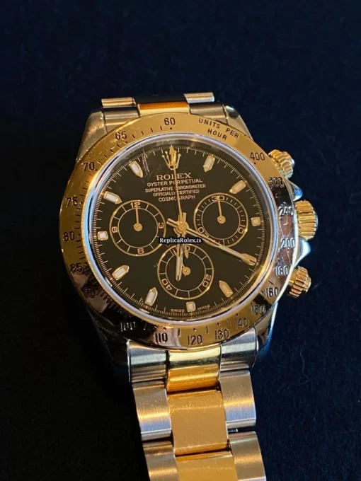 Wonderful Replica Rolex Daytona 116523 Caliber 4130 Automatic Movement 40mm Gold/steel Case Mens/unisex Watch - Image 8