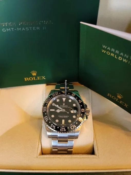Affordable Replica Rolex Gmt-master II 116710ln Caliber 3186 Automatic Movement 40mm Steel Case Mens/unisex Watch - Image 2