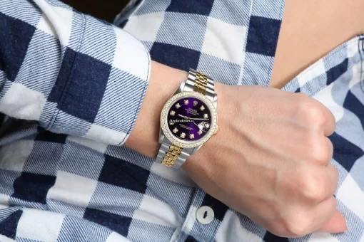 Unique Replica Rolex Lady-datejust 68273 Automatic Movement 31mm Gold/steel Case Womens Watch - Image 11