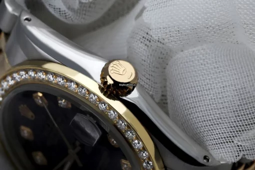 Unique Replica Rolex Lady-datejust 68273 Automatic Movement 31mm Gold/steel Case Womens Watch - Image 3