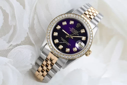 Unique Replica Rolex Lady-datejust 68273 Automatic Movement 31mm Gold/steel Case Womens Watch - Image 7