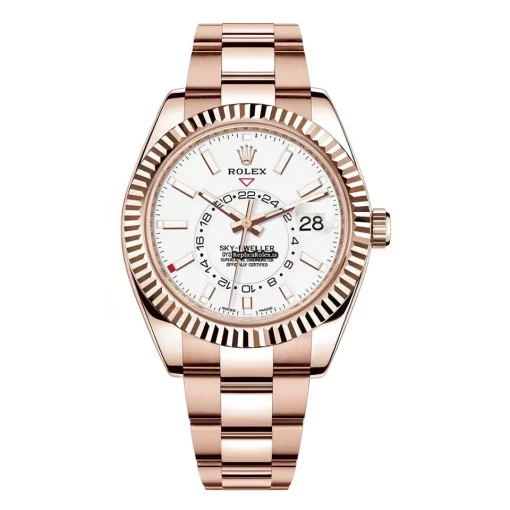 Offering Fake Rolex Sky-dweller Caliber 9001 Automatic Movement 42mm Rose Gold Case Mens/unisex Watch