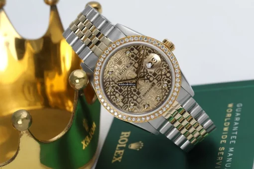 Remarkable Fake Rolex Datejust 16013 Automatic Movement 36mm Gold/steel Case Mens/unisex Watch