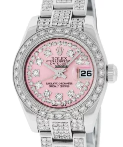 Ideal Fake Rolex Lady-datejust 179160 Caliber 2235 Automatic Movement 26mm Steel Case Womens Watch