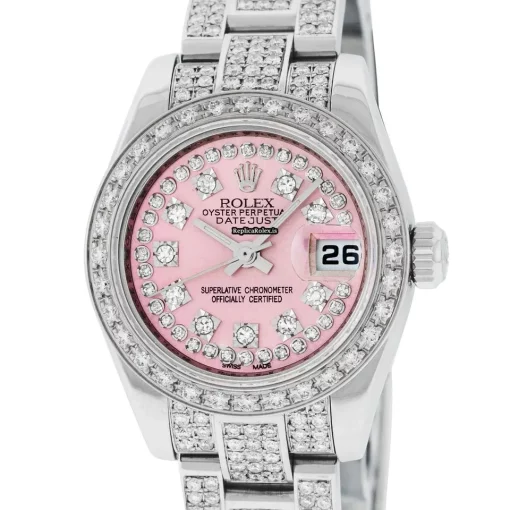 Ideal Fake Rolex Lady-datejust 179160 Caliber 2235 Automatic Movement 26mm Steel Case Womens Watch