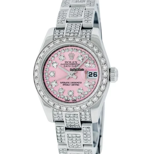 Ideal Fake Rolex Lady-datejust 179160 Caliber 2235 Automatic Movement 26mm Steel Case Womens Watch - Image 2