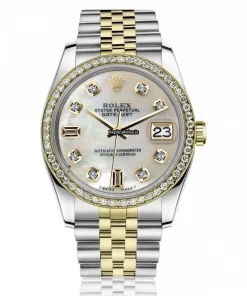 Appealing Fake Rolex Lady-datejust 69173 Automatic Movement 26mm Gold/steel Case Womens Watch