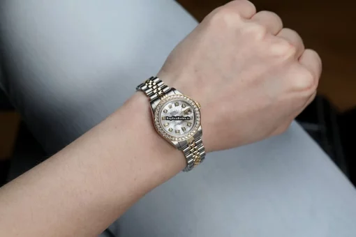 Appealing Fake Rolex Lady-datejust 69173 Automatic Movement 26mm Gold/steel Case Womens Watch - Image 7