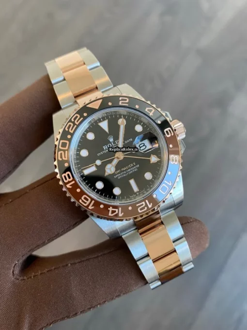 Cheap Knockoff Rolex Gmt-master II 126711chnr Caliber 3285 Automatic Movement 40mm Gold/steel Case Mens/unisex Watch