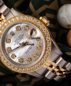 Epic Copy Rolex Lady-datejust 69173 Automatic Movement 26mm Gold/steel Case Womens Watch