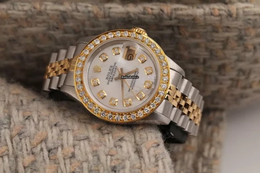 Epic Copy Rolex Lady-datejust 69173 Automatic Movement 26mm Gold/steel Case Womens Watch - Image 2