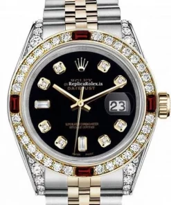 Amazing Clone Rolex Datejust 16013 Automatic Movement 36mm Gold/steel Case Mens/unisex Watch