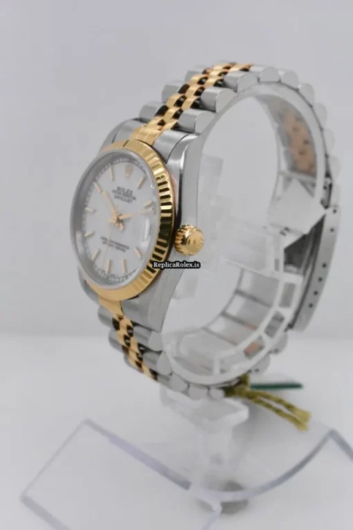 Beautiful Replica Rolex Lady-datejust 68273 Caliber 2135 Automatic Movement 31mm Gold/steel Case Womens Watch - Image 2