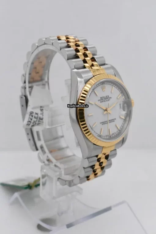 Beautiful Replica Rolex Lady-datejust 68273 Caliber 2135 Automatic Movement 31mm Gold/steel Case Womens Watch - Image 3