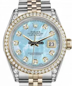 Fine Replica Rolex Datejust 16013 Automatic Movement 36mm Gold/steel Case Mens/unisex Watch