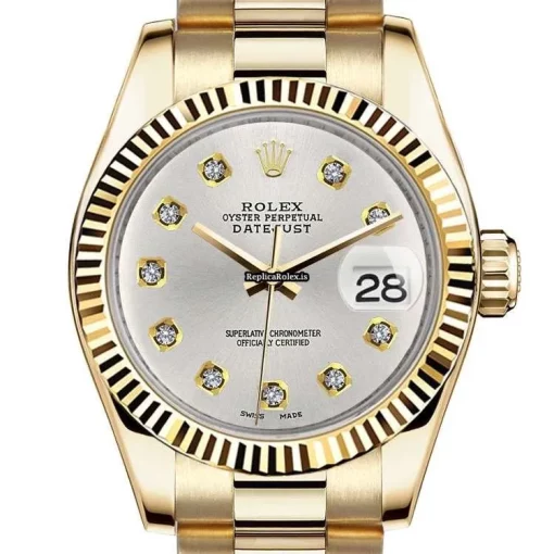 Swiss Fake Rolex Datejust 68278 Automatic Movement Womens Watch