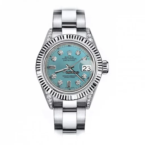 Great Replica Rolex Oyster Perpetual Lady Date 69160 Automatic Movement 26mm Steel Case Womens Watch
