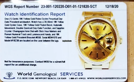 Great Replica Rolex Day-date 36 1803 Caliber 1556 Automatic Movement 36mm Yellow Gold Case Mens/unisex Watch - Image 9
