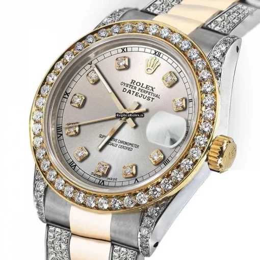 High-end Knockoff Rolex Datejust 16013 Automatic Movement 36mm Gold/steel Case Mens/unisex Watch - Image 2