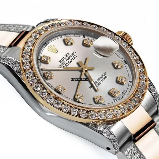 High-end Knockoff Rolex Datejust 16013 Automatic Movement 36mm Gold/steel Case Mens/unisex Watch - Image 3