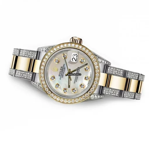 Wonderful Replica Rolex Datejust 16013 Automatic Movement 36mm Gold/steel Case Mens/unisex Watch - Image 4