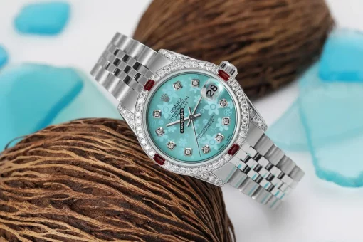 Nice Fake Rolex Lady-datejust 68274 Automatic Movement 31mm Steel Case Womens Watch - Image 4