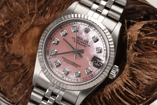 Marvellous Fake Rolex Lady-datejust 69174 Automatic Movement 26mm Steel Case Womens Watch - Image 4