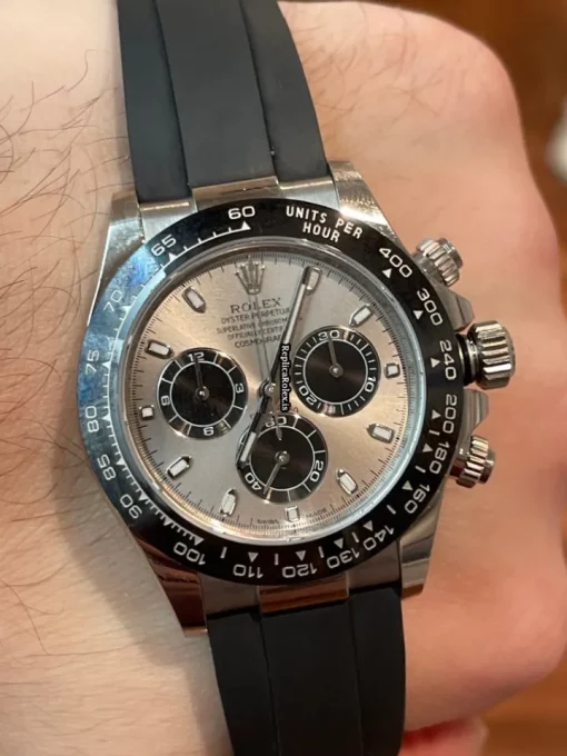 Fine Replica Rolex Daytona 116519ln Caliber 4130 Automatic Movement 40mm White Gold Case Mens/unisex Watch - Image 10