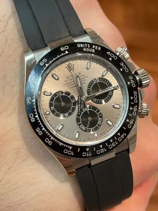 Fine Replica Rolex Daytona 116519ln Caliber 4130 Automatic Movement 40mm White Gold Case Mens/unisex Watch - Image 11