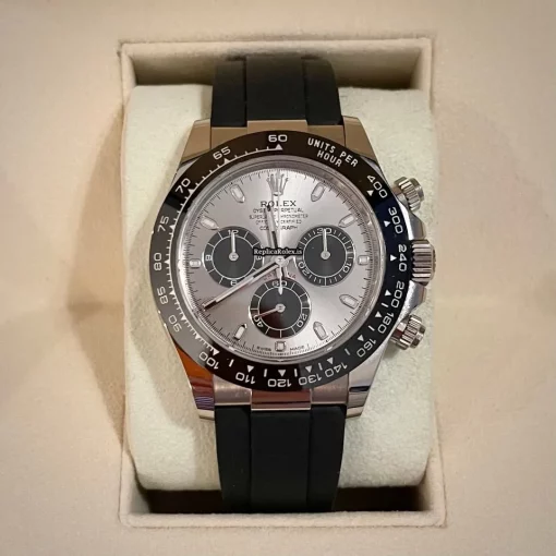 Fine Replica Rolex Daytona 116519ln Caliber 4130 Automatic Movement 40mm White Gold Case Mens/unisex Watch - Image 3