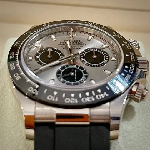 Fine Replica Rolex Daytona 116519ln Caliber 4130 Automatic Movement 40mm White Gold Case Mens/unisex Watch - Image 4