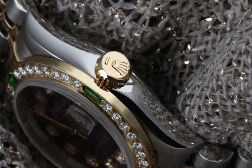 Design Replica Rolex Lady-datejust 69173 Automatic Movement 26mm Gold/steel Case Womens Watch - Image 2