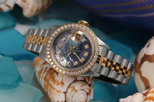 Ideal Replica Rolex Lady-datejust 69173 Automatic Movement 26mm Gold/steel Case Womens Watch - Image 4