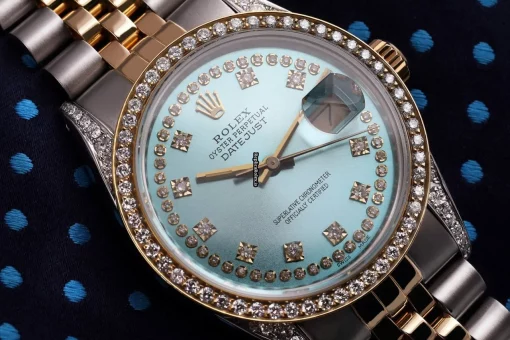 Inexpensive Fake Rolex Datejust 16233 Automatic Movement 36mm Gold/steel Case Mens/unisex Watch - Image 3