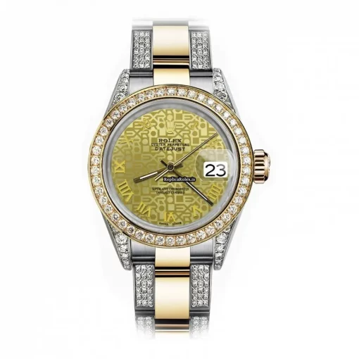 Quality Replica Rolex Datejust 16013 Automatic Movement 36mm Gold/steel Case Mens/unisex Watch
