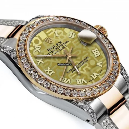Quality Replica Rolex Datejust 16013 Automatic Movement 36mm Gold/steel Case Mens/unisex Watch - Image 3