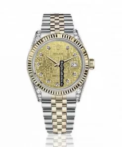 Great Clone Rolex Lady-datejust 68274 Automatic Movement 31mm Gold/steel Case Womens Watch
