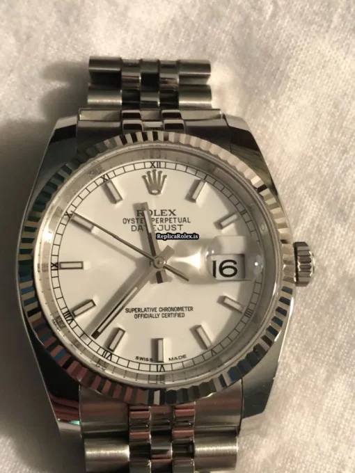Nice Fake Rolex Datejust 116234 Caliber 3135 Automatic Movement 36mm Steel Case Watch - Image 6
