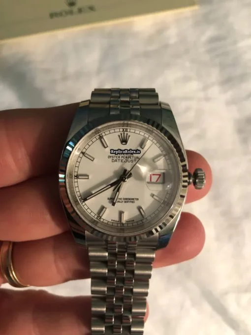 Nice Fake Rolex Datejust 116234 Caliber 3135 Automatic Movement 36mm Steel Case Watch - Image 9